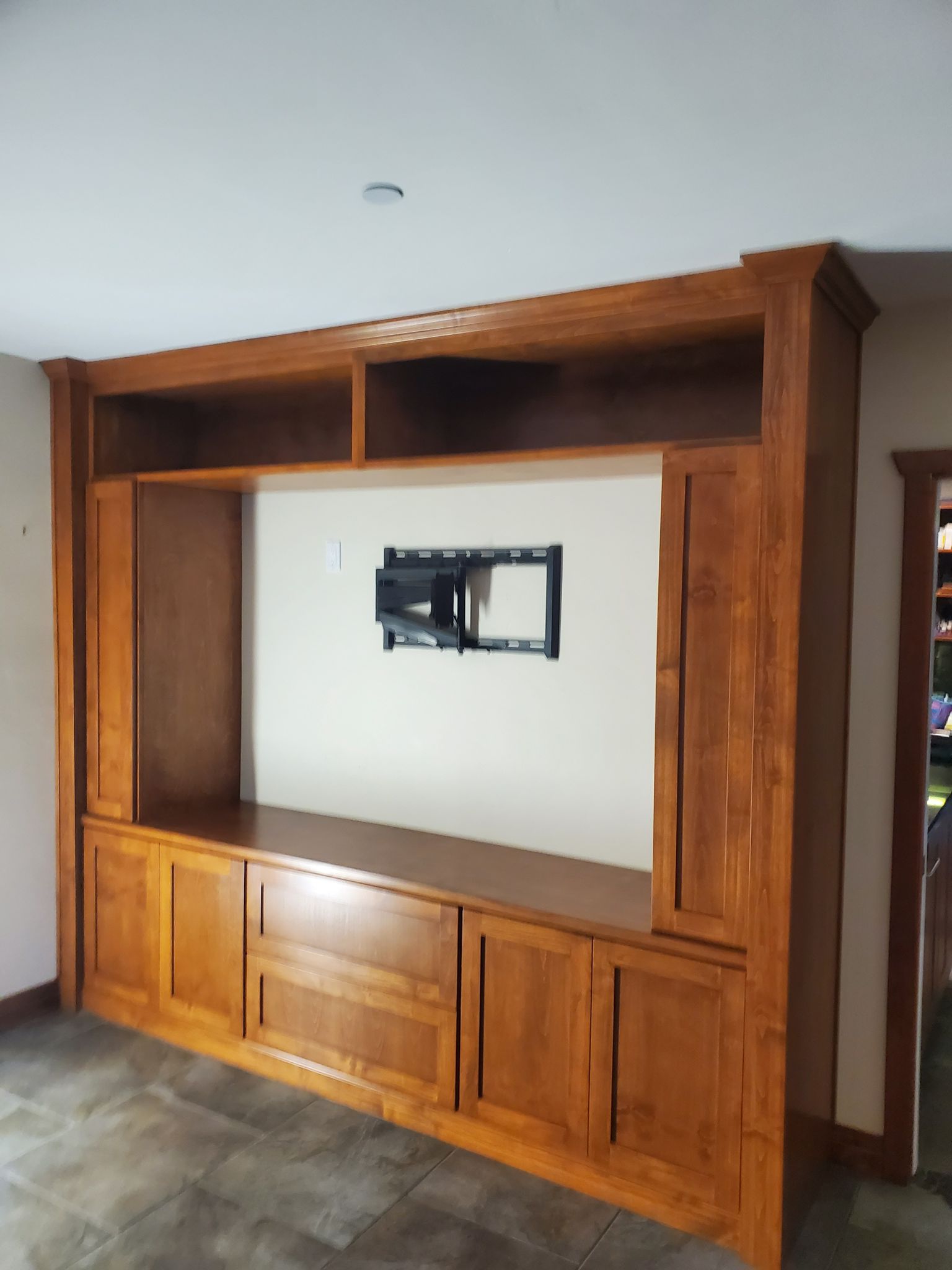 New custom shaker kitchen cabinets installed in San Diego — white painted with soft-close drawers
