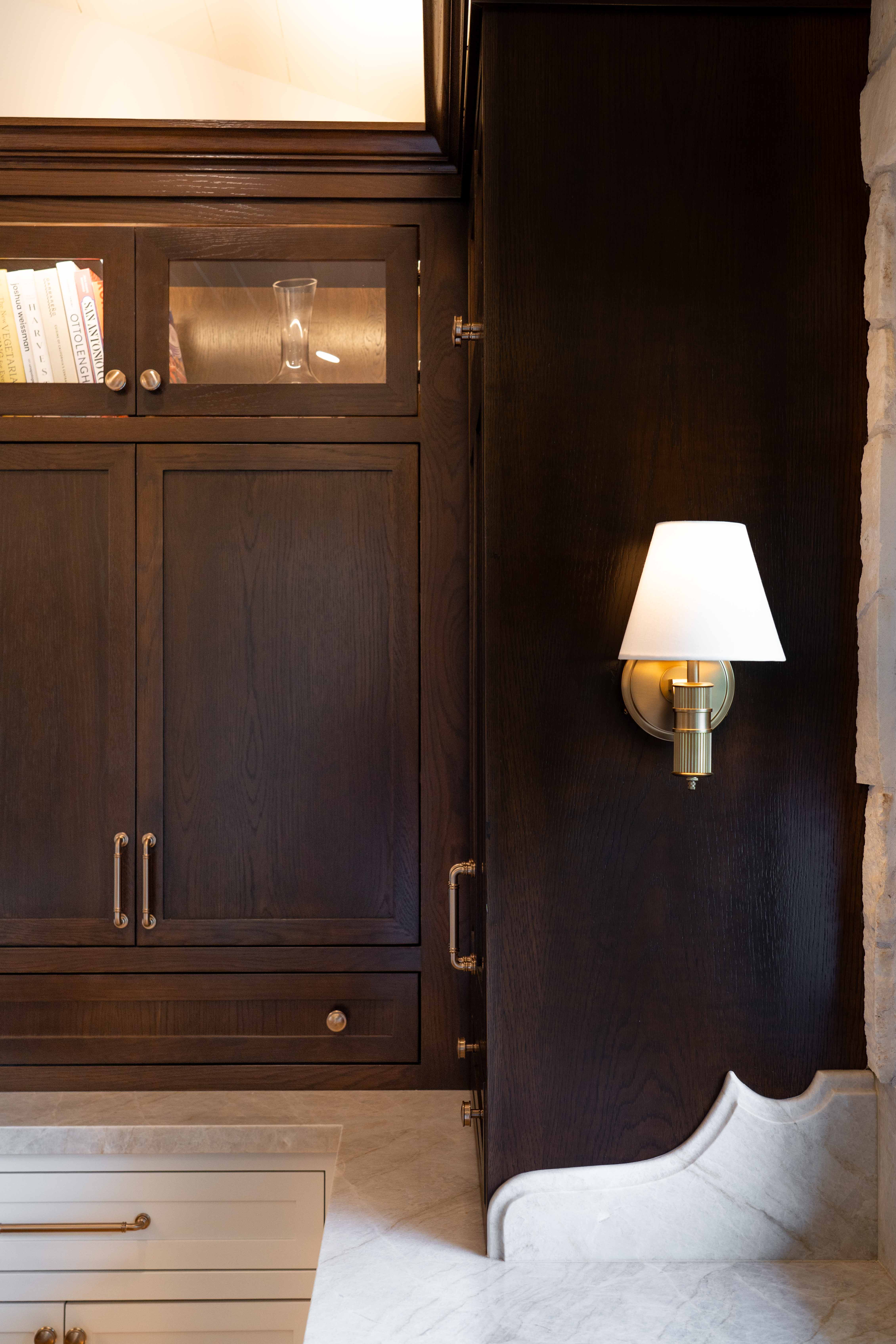 Full Kitchen Cabinet Run - Full-overlay frameless cabinetry with custom paint finish in San Diego