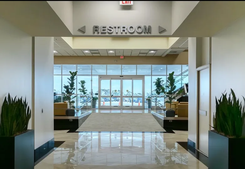 Renovated entrance area