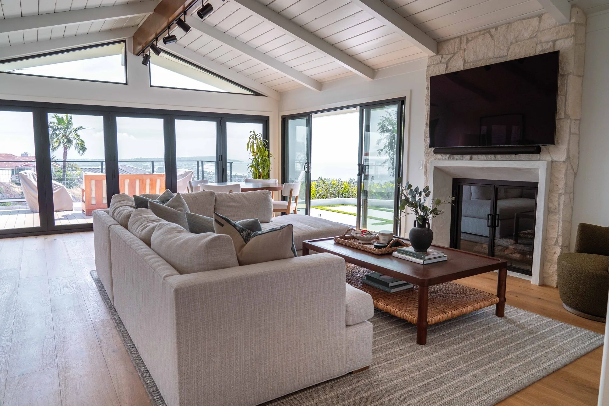 Completed whole-home remodel — La Jolla living room by SD Remodel Experts
